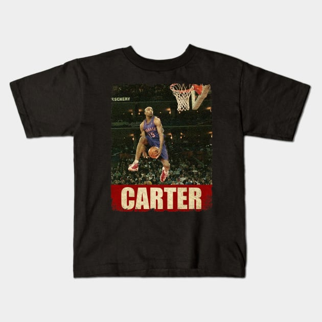 Vince Carter - NEW RETRO STYLE Kids T-Shirt by FREEDOM FIGHTER PROD